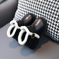 thumbnail image 7 of TOWED22 Girl's Winter Snow Boots Fashion Autumn And Winter Girls Boots Flat Bottom Non Slip Short Plush Warm Solid Buckle(Black,9), 7 of 7