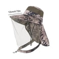 thumbnail image 3 of Lttoisl Chapeau Bob de Protection Solaire pour Hommes et Femmes / Chapeau de Pêcheur à Grand Bord avec Couvre-Visage Détachable et Rabat de Nuque pour la Randonnée, la Pêche, les Safari et les Activités de Plein Air, Polyester Respirant, 3 of 8
