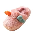 thumbnail image 3 of UngA Toddler Slippers Girl Toddler Baby Girls Shoes House Slippers Bedroom Home Slippers Cartoon Cotton Slippers Winter Indoor Outdoor Slippers for Boys Girls Red,8, 3 of 5