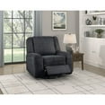 thumbnail image 5 of Lexicon Monterey Chenille Upholstered Swivel Reclining Chair in Ebony, 5 of 5