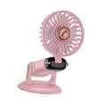 thumbnail image 4 of LOVIVER Table held Fan Personal Fan Desktop Cooling Fan Adjustable Angle Quiet Portable for Office Outdoor Bedroom Indoor Car Pink, 4 of 6