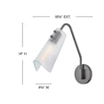 thumbnail image 2 of 48300GMT Hinkley Lighting Altman - 10W 1 LED Medium Wall Sconce-14 Inch Tall and 4.75 Inch Wide-Gunmetal Finish, 2 of 9