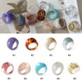 thumbnail image 3 of Resin Ring, Acrylic Ring, Decorative All Match Ring for Women and Men, 3 of 8