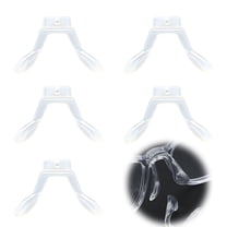 HBMYN 5Pcs Eyeglass Nose Pads,U Shape Nose Pads for Glasses,Screw-On Nosepads,Anti-Slip Silicone Nose Pads for Eyeglasses