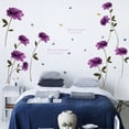 thumbnail image 2 of EGNMCR Autocollants Muraux, Autocollants Mignons DIY Rose Violet Amovibles Décoration Maison Autocollants Muraux, 2 of 8