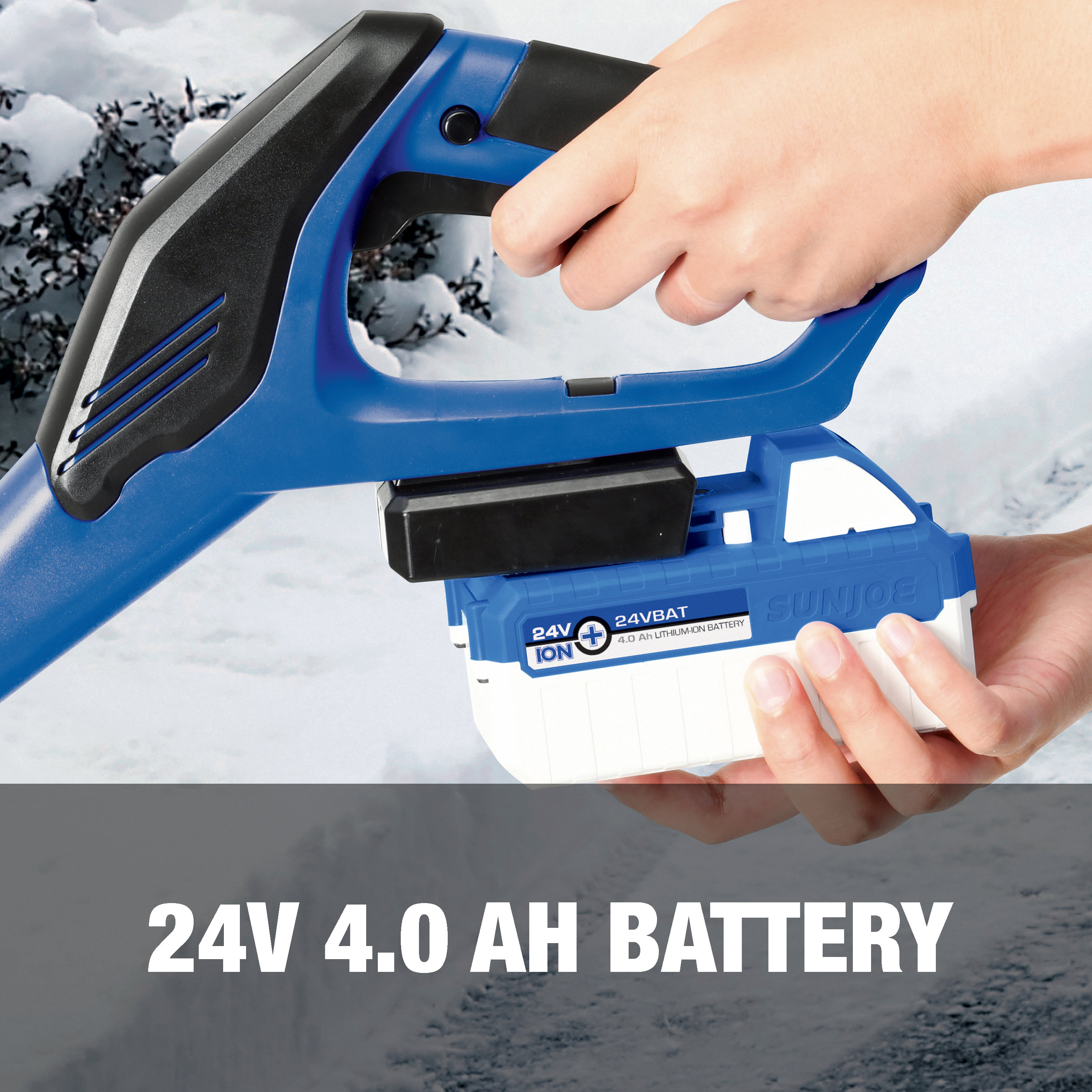 Snow Joe 24V Cordless 13-inch Snow Shovel Kit, 4.0-Ah Battery  Charger 