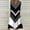 Black, variant on Ynynloco Women Chevron Striped 3/4 Sleeve A Line Maxi Dress – Casual Swing Dress with Pockets for Vacation Daily Wear