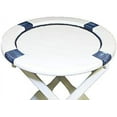 Nautical Life Ring Table Made of Wood with Paddle Legs Nautical