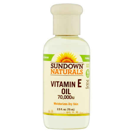 Sundown Naturals Huile de vitamine E, 70 000 UI, 2,5 fl oz