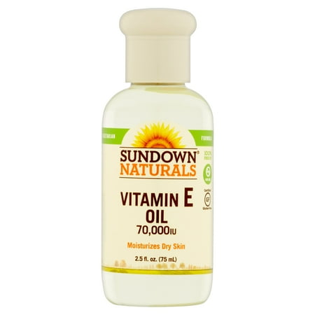 Sundown Naturals Huile de vitamine E, 70 000 UI, 2,5 fl oz