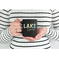 thumbnail image 2 of Lake Squad, Tie Dye Art, Summer Merch Gift, Black 11oz Ceramic Mug, 2 of 5