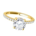 thumbnail image 3 of Aonejewelry 0.75 Carat 14K Yellow Gold Halo Diamond Wedding Engagement Exquisite Ring, 3 of 4