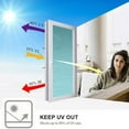 thumbnail image 4 of One Way Window Privacy Film, 19.69*38.37'' UV Blocking Reflective Mirror Tint, Static Cling No Glue Window Covering for Glass Doors & Windows, PET Material Sun & Heat Control Film, 4 of 8