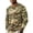 Khaki, variant on IAJDKMEK Men's Camo Henley Long Sleeve Shirt - Buttonless Collar Tee for Everyday, Casual Camouflage Shirt for Outdoors, Stylish Long Sleeve Shirts for Men