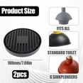 thumbnail image 2 of Tutuviw 2Pcs 7" Plunger Tray Black, Universal Toilet Plunger Holder, Plunger Catches Mat, Toilet Plunger Holder Only, Wicks Water from Plunger and Dries Quickly for Bathrooms - Black, 2 of 7