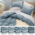 thumbnail image 4 of U by Bedsure Queen Duvet Cover Set 3 Pieces, Mineral Blue Bedding Sets, 4 of 5