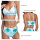 thumbnail image 5 of Bikini dividido Tie Dye Print Cintura alta Elástico Transpirable Cómodo Bikini Traje de baño para playa Todo Verde S, 5 of 5