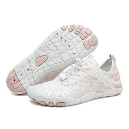 

SunyaMood Aqua Shoes Breathable Diving Sneaker Wading Shoes for Lake Hiking (White 39)