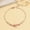 rose gold, variant on Dainty Pink Zircon Bowknot Bracelet, Adjustable Titanium Steel Chain Bracelet for Women, Lightweight Elegant Hand Jewelry Gift for Girlfriend Sister GOLD