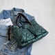 thumbnail image 2 of Bolso Moda Mujer Algodón Acolchado Totes Messenger Totes Gran Capacidad Suave (Verde), 2 of 8