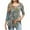 D-Olive Green, variant on ZQUUVOU Women's Plus Size T-Shirt Print Floral Round Neck 3/4 Sleeve Blouse G-Black (XL)