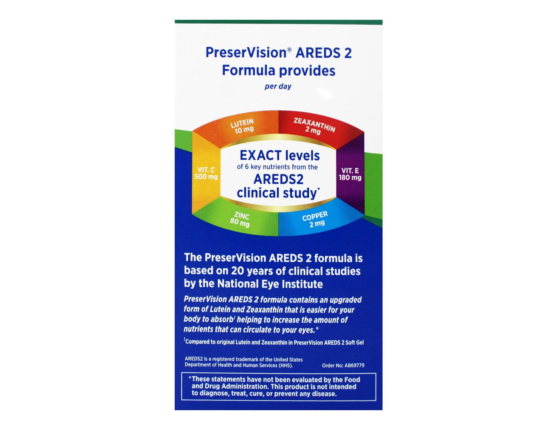 PreserVision Eye Vitamin and Mineral Supplement AREDS 2 PreserVision Eye Vitamin and Mineral Supplement AREDS 2
