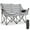 Noble Gray, variant on Slsy Heated Double Camping Chair, 2-Person Heated Folding Chairs for Outdoor Sports w/ 3 Heat Levels & 4 Heating Zones, Patio Lounge Chairs Folding Camping Chair Supports 550 lbs