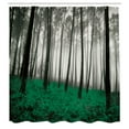 thumbnail image 3 of Ambesonne Shower Curtain, , 69"Wx70"L, Green Black, 3 of 5