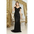 thumbnail image 5 of May Queen MQ2062 Juniors Womens Embellished Floral Red-Carpet Gown, 5 of 9