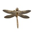 thumbnail image 5 of perfk Mini Dragonfly Sculpture Brass Desktop Dragonfly Sculpture for Desk Tea Room Gold and Black, 5 of 9
