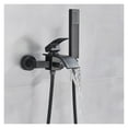thumbnail image 6 of Matte Black Bathroom Bathtub Faucet Waterfall Faucet With Hand Shower Hot and Cold Water Mixer Taps Wall-mounted Bathtub Faucet ,Easy to Use, 6 of 7