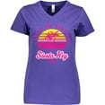 thumbnail image 3 of Inktastic Summer Enjoy the Sunshine Siesta Key Florida in Pink Women's V-Neck T-Shirt, 3 of 5