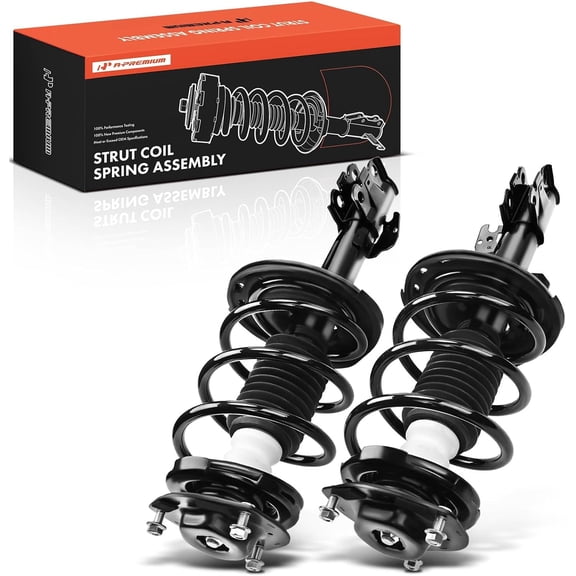 A-Premium Front Complete Struts Compatible with Toyota Camry Solara & Lexus ES330, 2004-2006 - 2x Replacement Suspension Shock Absorber with Coil Spring Assembly