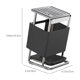 thumbnail image 3 of Organizador de Cuchillos de Acero Inoxidable - Soporte Multiranura de Acero Inoxidable 304 para Encimera o Pared con Orificios de Drenaje, En Blanco o Negro., 3 of 7