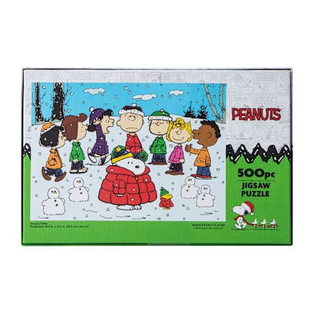 Peanuts Snoopy 500 Piece Winter Scene Jigsaw Puzzle