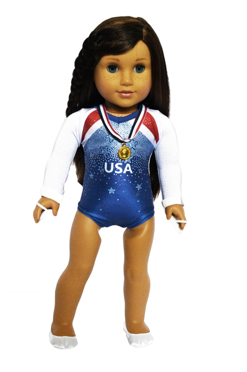 Clothing to fit 18" American Girl Dolls Gymnastics Dance Leotards Swimsuit 