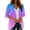 Light Blue, variant on Purcolt Womens Gradient Color Swimsuit Coverup Casual Loose 3/4 Sleeve Summer Tops Kimono Cardigans Vaction Beach Cover Up