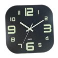thumbnail image 1 of Reloj de pared moderno de 30 cm, de madera, silencioso, decorativo, con luz nocturna y pilas. Número BlackFounder, 1 of 9