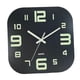 thumbnail image 1 of Reloj de pared moderno de 30 cm de madera, silencioso, decorativo, con luz nocturna y pilas. Número BlackFounder, 1 of 9