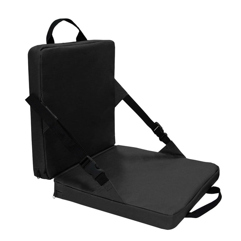 Portable Stadium Seat Cushion, Bleacher Cushion, Soft 15*13*1inch 2 Black-2