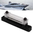 thumbnail image 4 of Terminal Bus Bar, pour Voiture Bateau Marine RV 6 Terminal Bus Bar avec Couvercle 48V 150A 2 Goujons Bloc de Distribution de Puissance, 4 of 8