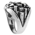 thumbnail image 3 of Sterling Silver Heavy Nugget Ring Oxidized Round Shape, size 10, 3 of 3