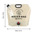thumbnail image 2 of Conteneur d'Eau Pliable 9L avec Robinet pour Camping Randonnée, 2 of 8