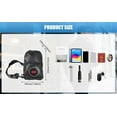 thumbnail image 3 of Miiottaa Convertible Backpacks with Speakers Bluetooths Fanny Pack for Parties/Festivals/Beach/Boats Rechargeable Slings Bag, 3 of 7