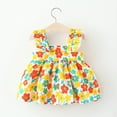 thumbnail image 3 of 2022 New Baby Girls Dress Baby Girls 6M-3Y Fly Sleeve Ruffles Floral Printed Princess Dress Bag Set Baby Summer Autumn Clothing, 3 of 7