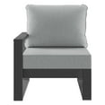 thumbnail image 2 of WestinTrends Montara Outdoor HDPE Left Arm Sectional Patio Corner Club Chair with Patio Cushions, Gray/Light Gray, 2 of 15