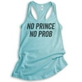 thumbnail image 1 of No Prince No Prob Tank Top, Ladies Racerback Tank Top, Cute Girl Power Tank, Feminist Tank, Cancun, Large, 1 of 3