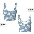 thumbnail image 3 of Sikiie Funny Chicken Print Strappy Sports Bra for Women Padded Push Up Sports Bra Athletic Running Sports Bra Workout Bra Yoga Bra, 3 of 5