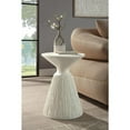 thumbnail image 3 of ACME Duane Environmental Friendly Cement Concrete Accent Table in Natural White, 3 of 3