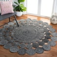 thumbnail image 2 of SAFAVIEH Cape Cod Damjana Abstract Dots Polyester Area Rug, Charcoal, 4' x 4' Round, 2 of 7